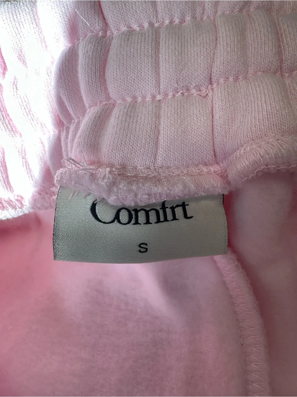 Comfort Minimalist Pale Pink Oversized Small Joggers - Discontinued Color - Picture 3 of 7